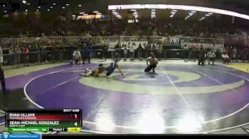 3A 126 lbs Semifinal - Ryan Ullayk, Palm Beach Gardens vs Sean-Michael Gonzalez, North Port