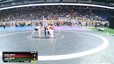 D3-106 lbs Champ. Round 1 - Nate Arntz, Clinton HS vs Jack Reyes, Algonac HS