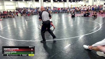 106 lbs Round 3 (8 Team) - Thomas Boyce, MAWA Blue vs Daemen Duemmel, Team STL Orange