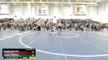 71 lbs Quarterfinal - Oliver Stacconi, Club Not Listed vs Kaiden Crowley, Journeymen Wrestling Club