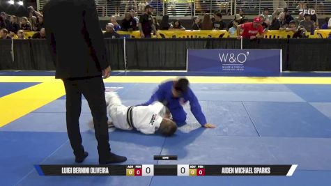 Aiden Michael Sparks vs Luigi Bernini Oliveira 2025 Pan Kids Jiu-Jitsu IBJJF Championship