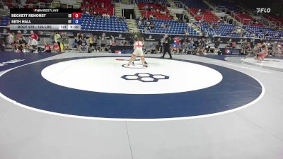 126 lbs Cons. Rd Of 64 - Beckett Rehorst, SD vs Seth Hall, UT