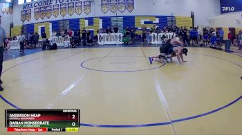 150 lbs Semifinal - Anderson Heap, Osceola (Kissimmee) vs Darian Monserrate, George M. Steinbrenner