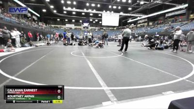 130 lbs Round 5 (6 Team) - Kourtney Akpan, Kansas Warriors 1 vs Callahan Earnest, Prodigy NDT