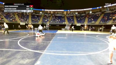 100 lbs Pigtails - Evan Fernandes, West Chester vs Brayden Darr, Waynesburg