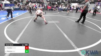 92 lbs Consolation - Jace Haddon, Deer Creek Wrestling Club vs Jj Reeves, Midwest City Bombers