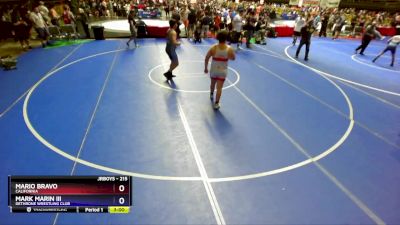 215 lbs Champ. Round 2 - Mario Bravo, California vs Mark Marin Iii, Dethrone Wrestling Club