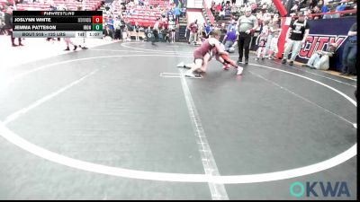 125 lbs Rr Rnd 3 - Joslynn White, Skiatook Youth Wrestling vs Jemma Patteson, IRONMEN Wrestling Club