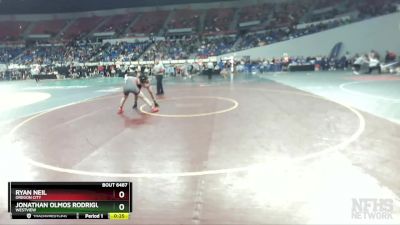 6A-165 lbs Cons. Round 4 - Ryan Neil, Oregon City vs Jonathan Olmos Rodriguez, Westview