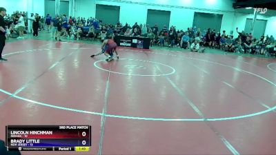 136 lbs Placement Matches (8 Team) - Lincoln Hinchman, Indiana vs Brady Little, New Jersey