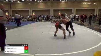 130 lbs Quarterfinal - Benjamin Alvarado, Champ Academy vs Kaden Martinez, Ponderosa HS