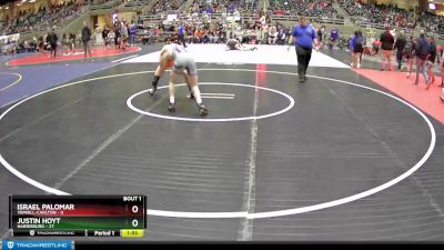 140 lbs Semis (4 Team) - Justin Hoyt, Harrisburg vs Israel Palomar, Yamhill-Carlton