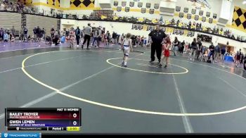 45 lbs Round 3 - Bailey Troyer, Falcon Wrestling Club vs Gwen Lemen, Legends Of Gold Wrestling