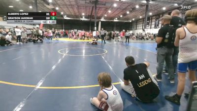 80 lbs Semis (4 Team) - Alberto Lopez, NC LEGEND vs Grayson Jakeman, SOUTH AUGUSTA WRESTLING