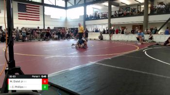 85-93 lbs Cons. Round 2 - Corbin Phillips, Olympia Wrestling vs Michael Distel Jr, Olympia Wrestling