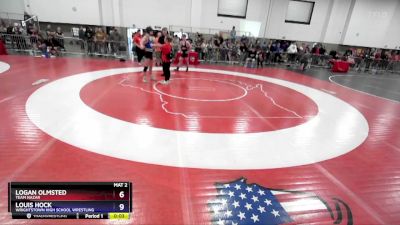 150 lbs Semifinal - Logan Olmsted, Team Nazar vs Louis Hock, Wrightstown High School Wrestling