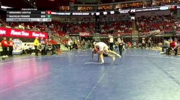 3A-165 lbs Cons. Round 3 - Macklin Penner, Western Dubuque vs Benjamin Lightle, North Scott