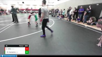 49 lbs Quarterfinal - Ramon Camacho, Steelclaw Wrestling Club vs Charleston Kelly, NWWC