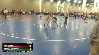 135 lbs Round 3 (8 Team) - Ava Weatherford, Illinois Cornstars Gold vs Grace Dack, Nebraska Widow Makers