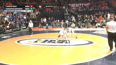 1A 113 lbs 1st Place Match - Augustus Swanson, Princeton vs Landon Near, Sterling (Newman Central Catholic)