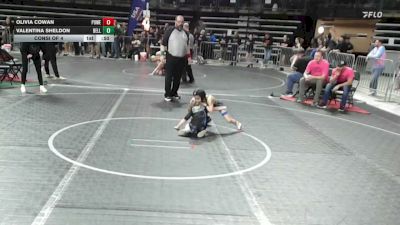 50 lbs Consi Of 4 - Olivia Cowan, Power Half Wrestling Academy vs Valentina Sheldon, Belleville
