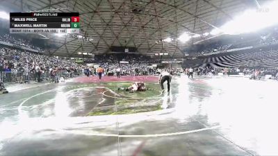 Boys 3A 150 lbs Cons. Semi - Maxwell Martin, Mercer Island vs Miles Price, Ballard