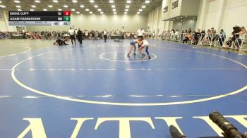 70 lbs Rr Rnd 1 - Eddie Cuff, The Hunt WC Black - EL vs Adam Rasmussen, Roundtree Wrestling Academy - EL