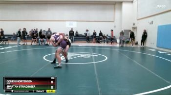 150 lbs Cons. Round 3 - Spartan Stradinger, Union vs Cohen Mortensen, Lehi