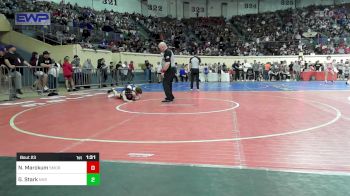 113 lbs Round Of 128 - Nicholas Marckum, Southmoore SaberCats Wrestling vs Gage Stark, Newcastle Wrestling