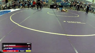 74 lbs Champ. Round 1 - Kilian Paddock, OH vs Lucas Bush, IL