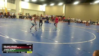 155 lbs Round 6 (8 Team) - Delaney Graves, Charlies Angels Florida Pink vs Jymeia Nobles, NC Golden Girls