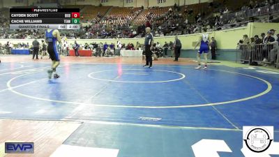 108 lbs Quarterfinal - Cayden Scott, Bixby vs Cache Williams, Team Choctaw