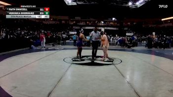 Girls 165 lbs 5th Place Match - Faith Swatzell, Gallup vs Veronica Rodriguez, Miyamura