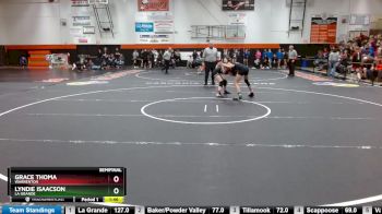 105 lbs Semifinal - Lyndie Isaacson, La Grande vs Grace Thoma, Warrenton