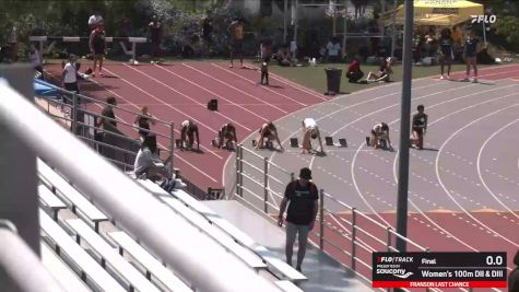 Women's 100m, Finals 1