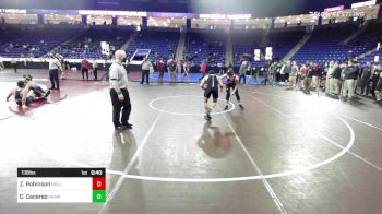 138 lbs Consi Of 8 #1 - Zachary Robinson, Holliston vs Caleb Caceres, Shawsheen