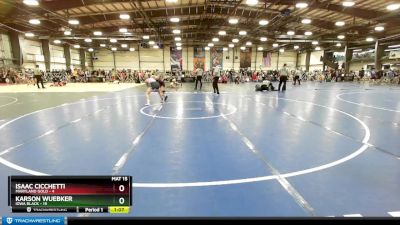 96 lbs Rd# 7- 10:45am Saturday Final Pool - Karson Wuebker, Iowa Black vs Isaac Cicchetti, Maryland Gold