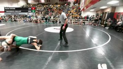 126 lbs Semifinal - Noah Irvine, Lander Valley vs Maverick Gallup, Kelly Walsh