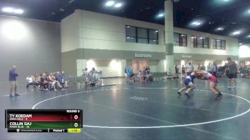 145 lbs Round 3 (6 Team) - Collin Gaj, MAWA Blue vs Ty Koedam, Iowa Gold