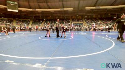 73 lbs Quarterfinal - Jesse Voss, Skiatook Youth Wrestling vs Lathan Russell, Tecumseh Youth Wrestling