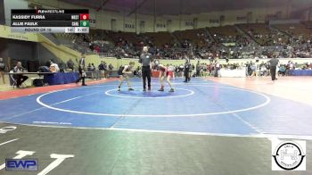 80 lbs Round Of 16 - Kassidy Furra, Western Heights Middle School vs Allie Faulk, Carl Albert