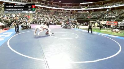 144-2A 3rd Place Match - Forrest Craddock, Colorado Springs Christian vs Derrick Sievertsen, North Fork High School