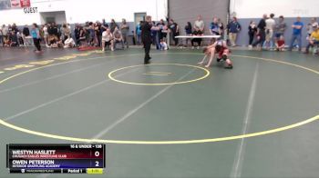 138 lbs Cons. Round 5 - Owen Peterson, Interior Grappling Academy vs Westyn Haslett, Chugach Eagles Wrestling Club