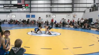85 lbs Round 5 (6 Team) - Miles Kincaid, MIDLOTHIAN MINERS WRESTLING CLUB vs Garrett Lashombe, GREAT NECK WRESTLING CLUB GREEN