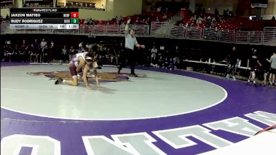 120 lbs Round 2 (4 Team) - Rudy Rodriguez, Grand Island vs Jaxzon Matteo, Norfolk