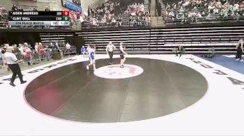 4A 138 lbs 5th Place Match - Aiden Andreas, Desert Hills vs Clint Gull, Stansbury
