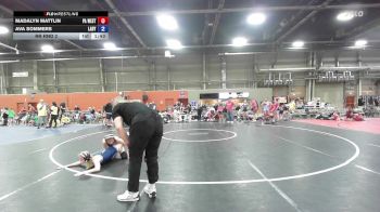 54 kg Rr Rnd 2 - Madalyn Mattlin, PA West 2 - GK8E vs Ava Sommers, Lady Warriors United - GK8E