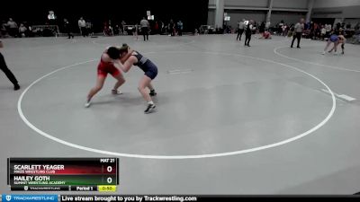 135 lbs Round 2 - Scarlett Yeager, Maize Wrestling Club vs Hailey Goth, Summit Wrestling Academy