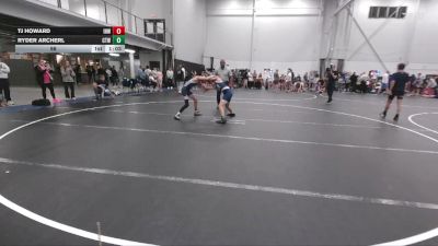 98 lbs Quarterfinals (8 Team) - TJ Howard, Iron Horse White vs Ryder Archerl, CTWHALE