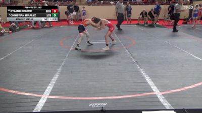 75_B lbs Round Of 32 - Ryland Beattie, McGuffey vs Christian Hiralez, Sayre